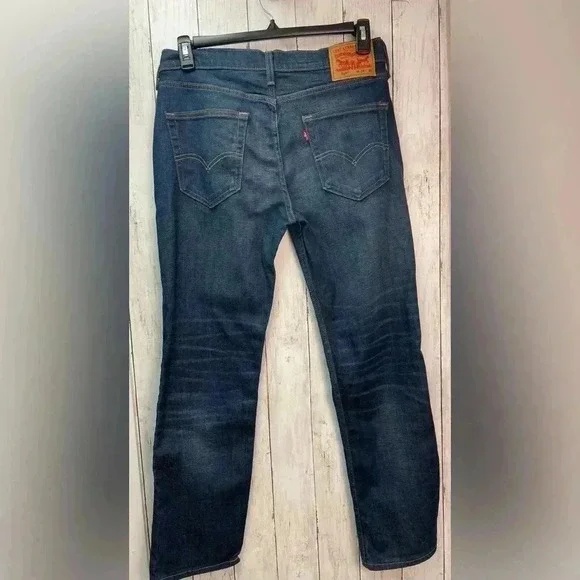 Levi Strauss 514 dark was jeans size W 34 L 30 - Picture 3 of 8